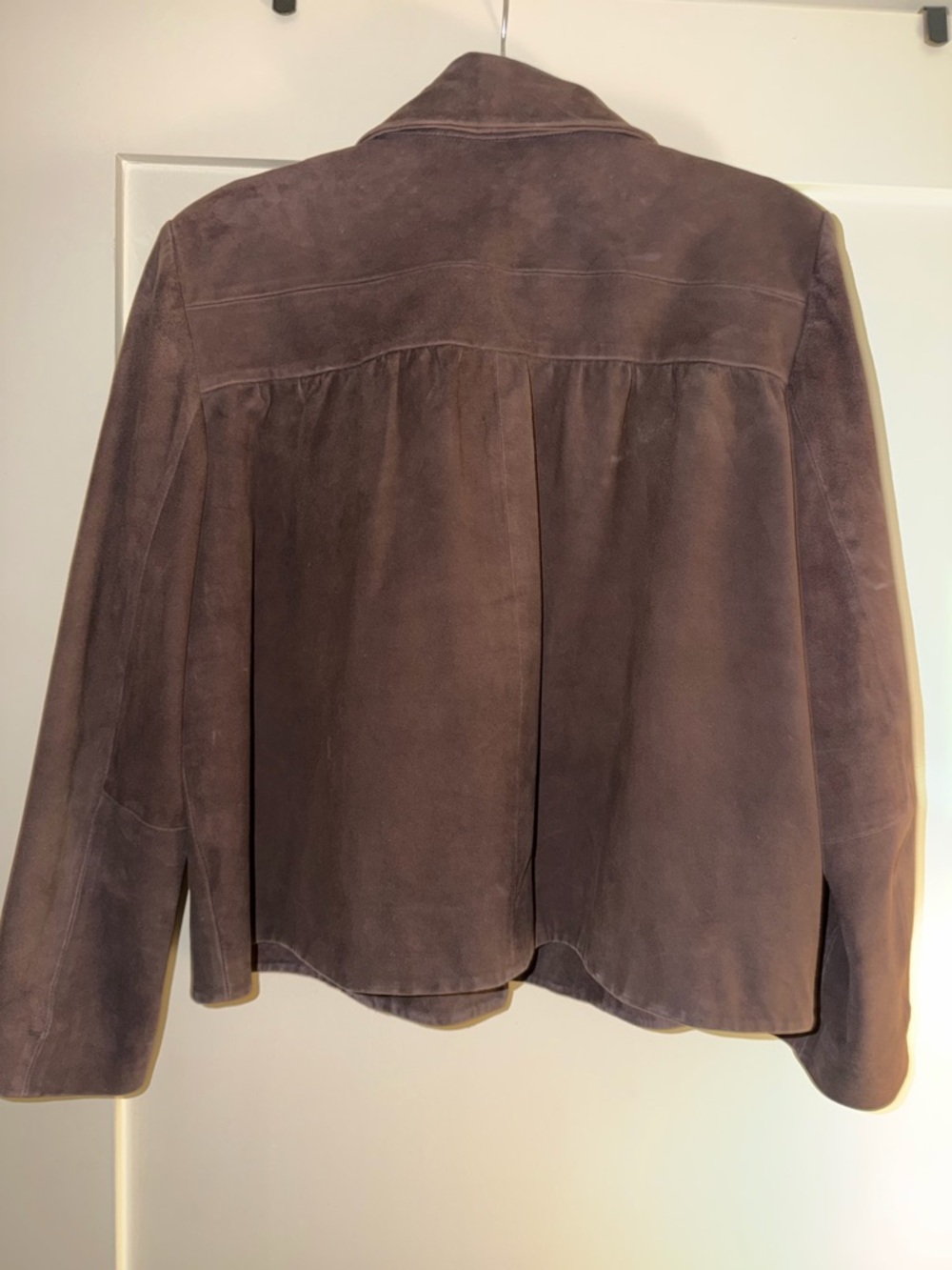 Ba&sh Milas Suede Button-Front Jacket in Chocolate - Picture 4 of 4